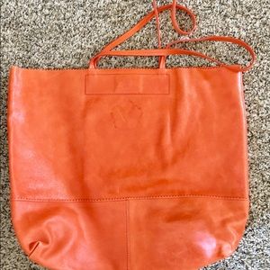 Orange Trina Turk tote for Banana Republic